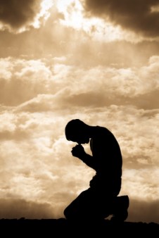 man praying