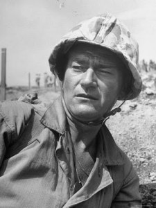 ed-clark-actor-john-wayne-as-marine-sgt-platoon-leader-in-scene-from-the-movie-sands-of-iwo-jima